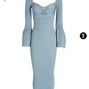 NWT Self- Portrait Lurex Knit Midi Dress